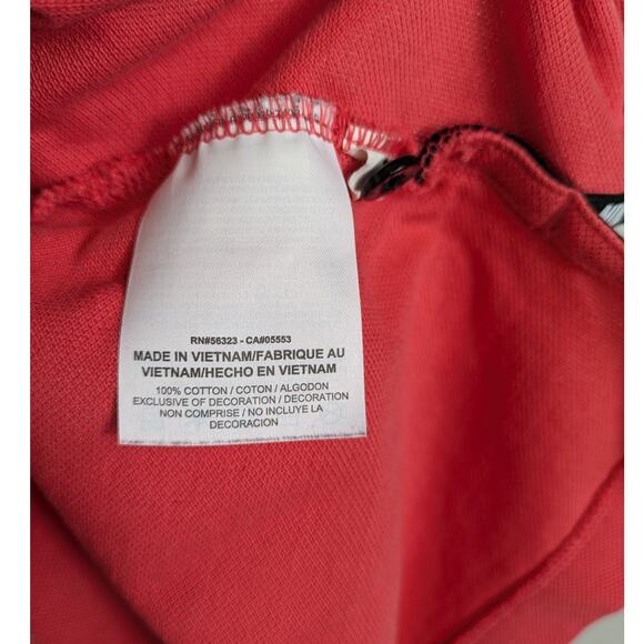 Nike Mens Medium Polo 100% Cotton Coral Logo Casual Black Golf Sports 2 Button - Picture 9 of 10